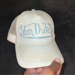 Von Dutch Crystal Hat / Blue light blue Jean